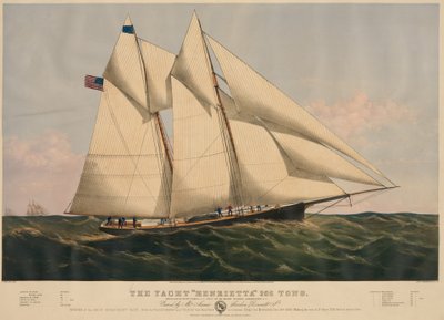The yacht "Henrietta" 205 tons 作者 库里尔和艾夫斯