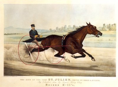 草坪之王，&39;圣Julien&39;，由Orrin A. Hickok驾驶，1880年（版画） 作者 N. and Ives，JM库里尔