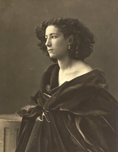 莎拉-伯恩哈特（1844-1924）法国女演员，照片由加斯帕德-费利克斯-图尔纳雄又名纳达尔拍摄。 作者 纳达尔