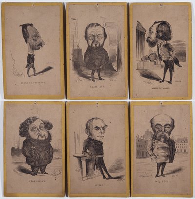 6 Portraits-Charge (Portraits charge): Jules de Premaray (Jules Martial Regnault 作者 纳达尔