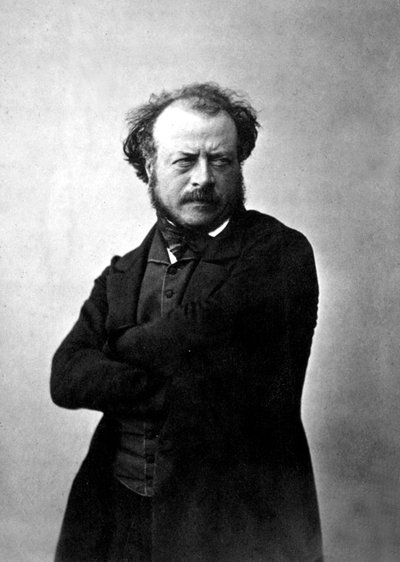 法国雕塑家Auguste Preault，由Nadar拍摄，约1854年 作者 纳达尔