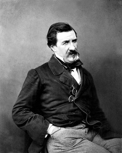 法国作家Jules Champfleury由Nadar拍摄的照片，约1865年 作者 纳达尔
