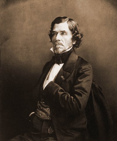 Portrait of Eugene Delacroix, painter 1798-1863 (photo) 作者 纳达尔