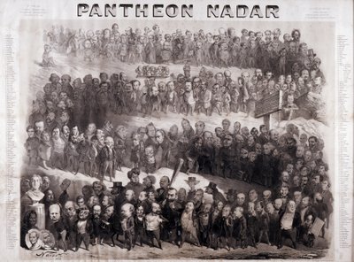 The Pantheon Nadar representing the great historical figures of the 19th century (intellectual and political personalities) 作者 纳达尔