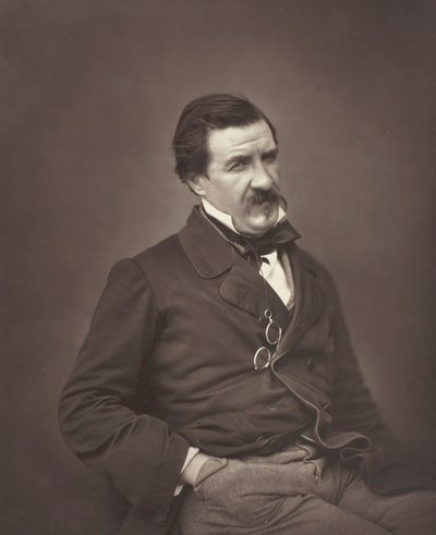 Champfleury生于Jules François Felix Fleury-Husson，法国评论家和小说家，1821-1889，约1855年 作者 纳达尔