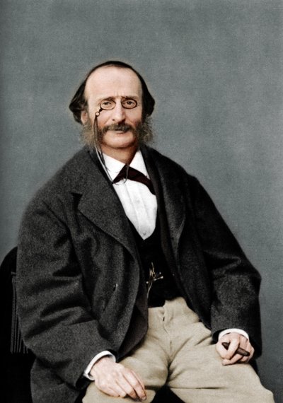 雅克·奥芬巴赫（Jacques Offenbach）1819-1880年，德国出生的法国作曲家，大提琴家和浪漫主义画家 作者 纳达尔