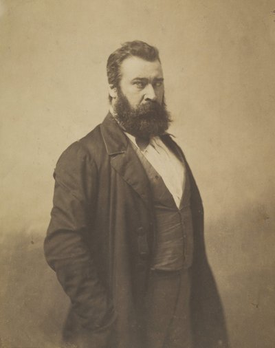 让-弗朗索瓦-米莱，1856-1858年。 作者 纳达尔