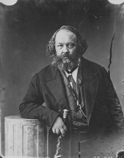 米哈伊尔-巴枯宁，俄罗斯革命家和无政府主义理论家，约1863年 作者 纳达尔