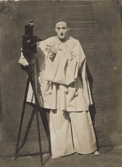 Pierrot photographe（又名 Le Mime Deburau）与相机 作者 纳达尔