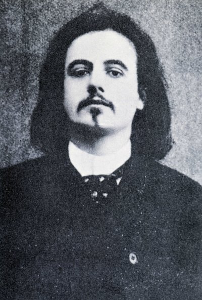 阿尔弗雷德·贾里（Alfred Jarry）的肖像，1896年 作者 纳达尔