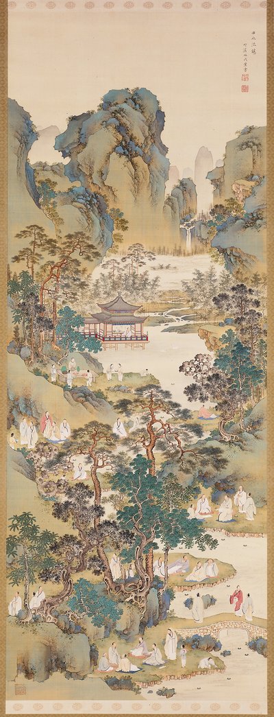 兰亭集序》（绢本水墨、设色、缂丝） 作者 中林筑景
