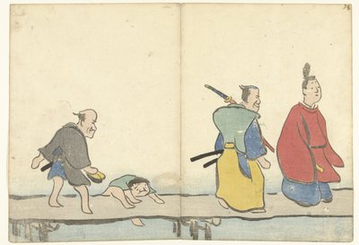 桥上的贵族
科林（系列名称）印刷画册
Korin gafu（系列名称） 作者 松田慎介（可能）