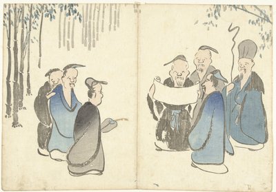 竹林中的七福神 光琳画册（系列名） 光琳画风（系列名） 作者 松田慎介（可能）