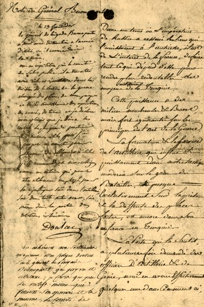 波拿巴将军的说明，1795年9月13日，1921年。 作者 拿破仑·波拿巴一世
