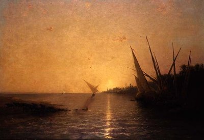 尼罗河上 作者 Narcisse Berchere