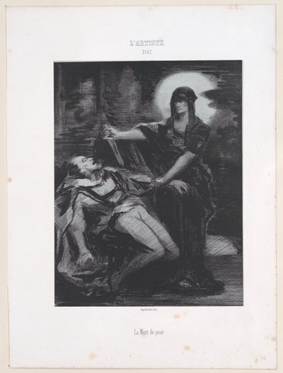 恐惧之死，1830-76。 作者 Narcisse Virgile Diaz de laPeña