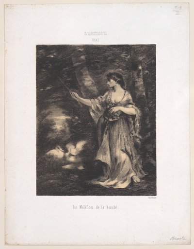 美的弊端，1830-76。 作者 Narcisse Virgile Diaz de laPeña