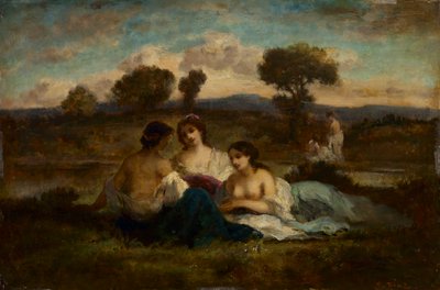 浴女》，1847 年之后（木板油画） 作者 Narcisse Virgile Diaz de laPeña