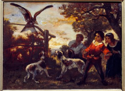 猎鹰的孩子迪亚斯-德拉佩纳（1807-1876）的画作 作者 Narcisse Virgile Diaz de laPeña