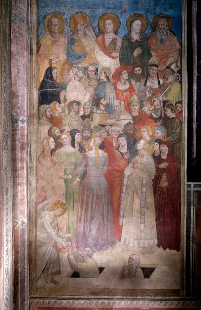 被选者的复活（来自但丁的《神曲》）--壁画，约1360年 作者 Nardo di Cione Orcagna
