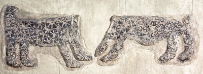 安纳托利亚中部 Catal Huyuk 出土的新石器时代豹子壁画装饰 作者 内森·本