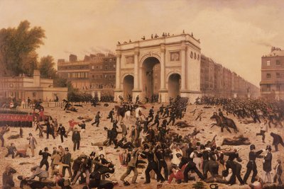 1866年海德公园的男子骚乱暴乱 作者 内森·休斯（Nathan Hughes）