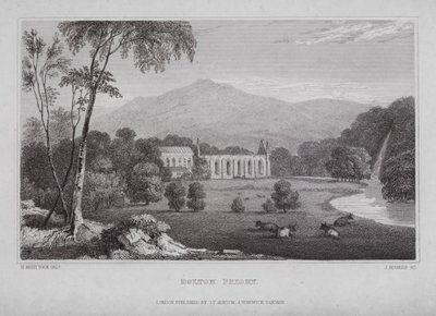 Bolton Priory (engraving) 作者 纳撒尼尔（后）惠托克
