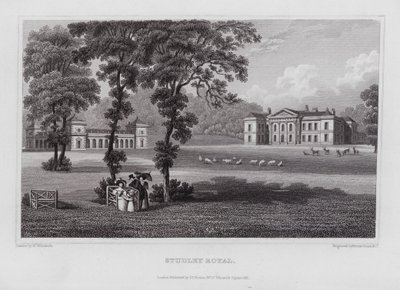 Studley Royal (engraving) 作者 纳撒尼尔（后）惠托克