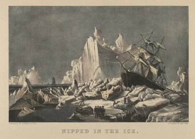 Nipped in the Ice, 1876-94., 1876-94.创作者：Nathaniel Currier, James Merritt Ives, Currier and Ives. 作者 库里尔和艾夫斯