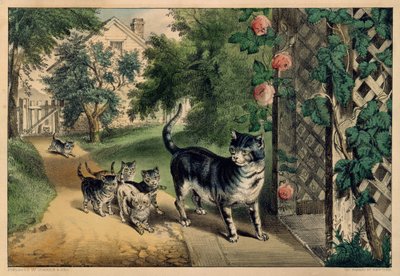 普西的回归，1874-78., 1874-78.创作者：Nathaniel Currier, James Merritt Ives, Currier and Ives. 作者 库里尔和艾夫斯