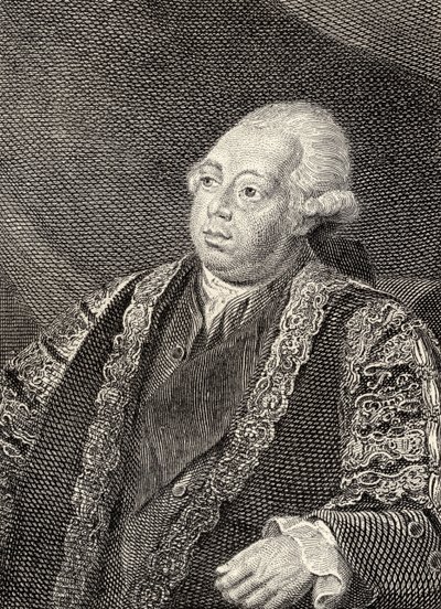 Lord North，爱德华·克雷斯爵士（Sir Edward Creasy）于1876年在伦敦出版的“着名的伊顿人回忆录”中的插图 作者 纳撒尼尔舞蹈荷兰