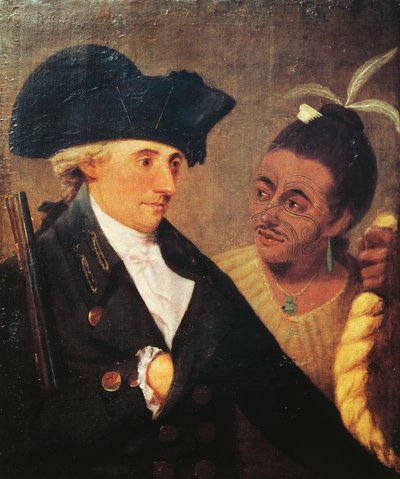 查尔斯-克莱克船长（1741-1779）的肖像，英国船长和詹姆斯-库克（1728-1779）的旅伴。画家是纳撒尼尔-迪恩-霍兰德（1735-1811）。 作者 纳撒尼尔舞蹈荷兰