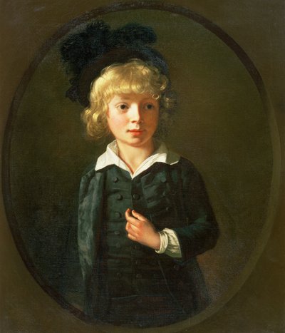一个男孩的肖像 作者 Nathaniel Hone