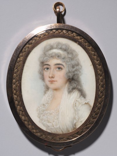 女人的画像，c。 1795年。 作者 纳撒尼尔·普利默（Nathaniel Plimer）