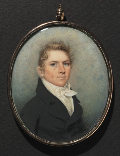 一个男人的肖像，c。 1815年。 作者 纳撒尼尔·罗杰斯（Nathaniel Rogers）
