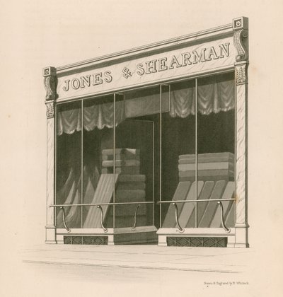 商店前面的Messrs Jones和Shearman，Blackfriars Road，伦敦 作者 纳撒尼尔·惠特克