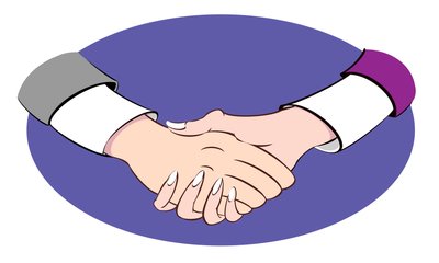 握手 - 例证 作者 尼尔·奥斯本