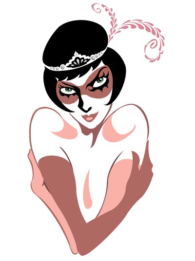 蒙面女郎，2016（数字）。 作者 尼尔·奥斯本