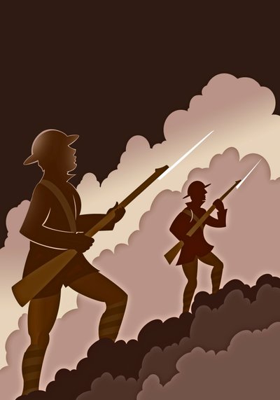 第一次世界大战中带刺刀的士兵--从战壕里走出来 作者 尼尔·奥斯本