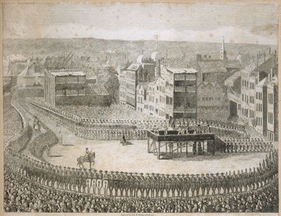 1745年处决反叛的领主》，伦敦塔山，18世纪 作者 尼尔和斯托克利