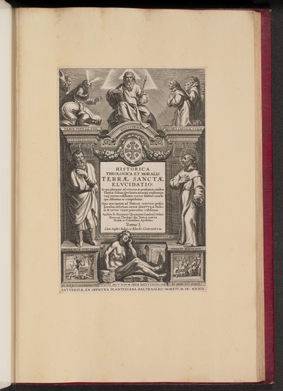 Franciscus Aguilonius, Historica Theologica et Moralis Terrae Sanctae Elvcidatio的扉页 作者 彼得·保罗·鲁本斯爵士之后的荷兰 17 世纪