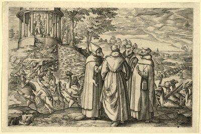 阿尔瓦公爵在布里埃尔（Brielle）失败的寓言，1580年 作者 荷兰语学校