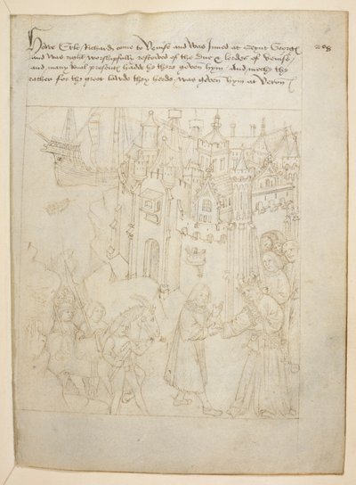 Cotton Julius E. IV, art.6，"Beauchamp Pageants"，约 1483 年（牛皮纸上的墨迹） 作者 荷兰语学校