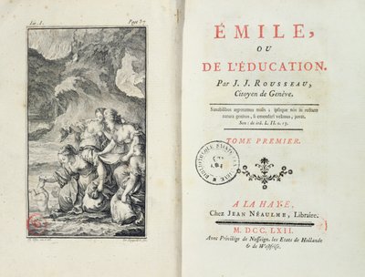 1762年Jean-Jacques Rousseau为Emile设计的主题 作者 荷兰语学校