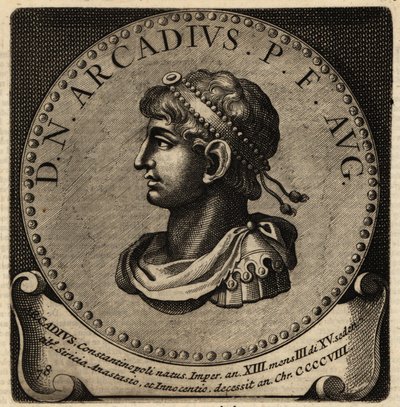 Portrait of Roman Emperor Arcadius. 作者 荷兰语学校