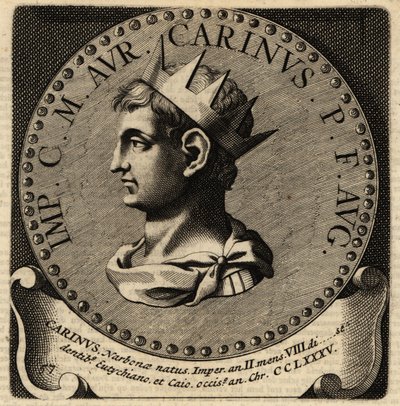 Portrait of Roman Emperor Carinus. 作者 荷兰语学校
