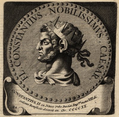 Portrait of Roman Emperor Constantius II. 作者 荷兰语学校