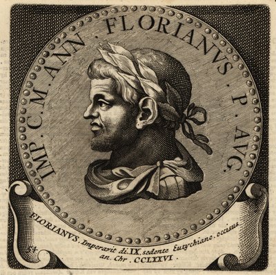 Portrait of Roman Emperor Florianus. 作者 荷兰语学校