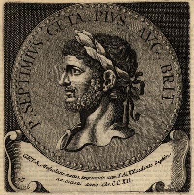 Portrait of Roman Emperor Geta. 作者 荷兰语学校