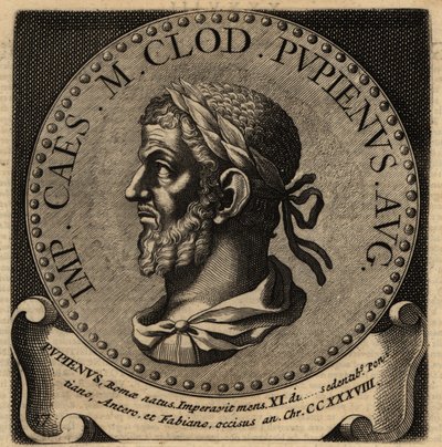 Portrait of Roman Emperor Pupienus. 作者 荷兰语学校